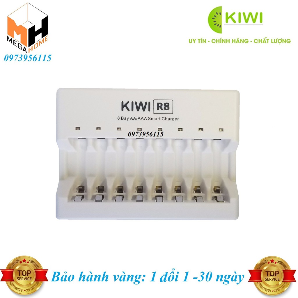 Bộ dock sạc , pin AA 1.2V Ultra Alkaline- KiWi hàng chính hãng