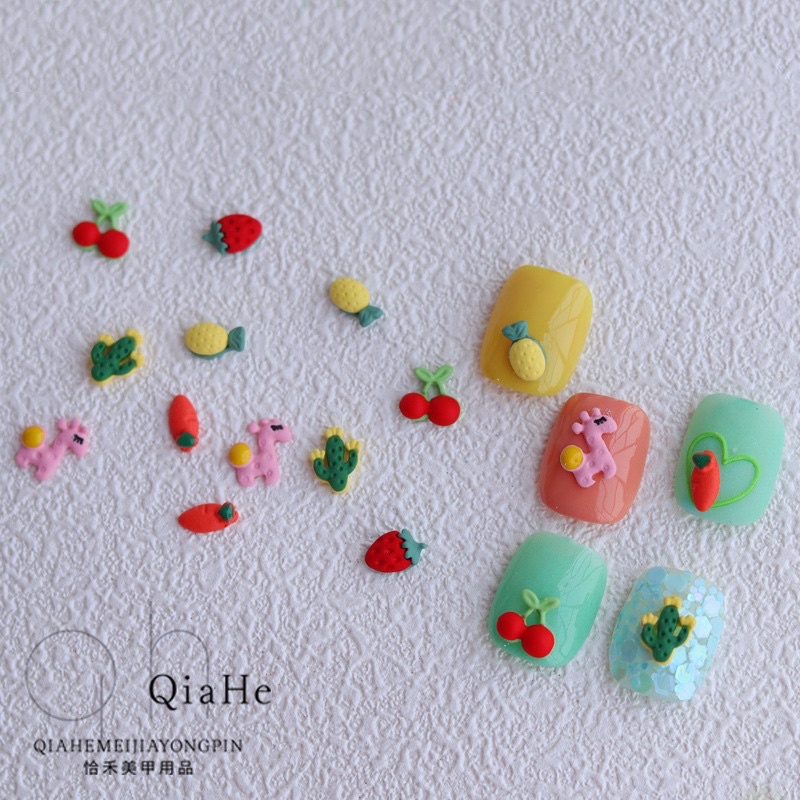 Charm nail trái cây style hàn