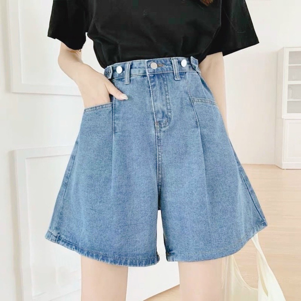 Quần jean nữ ngố ống rộng, vải denim bền đẹp, dễ phối đồ William - AT119