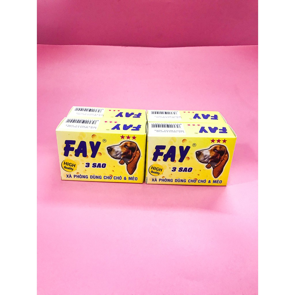 Xà Bông Xà Phòng FAY 3 Sao Tắm Cho Chó Mèo 100g
