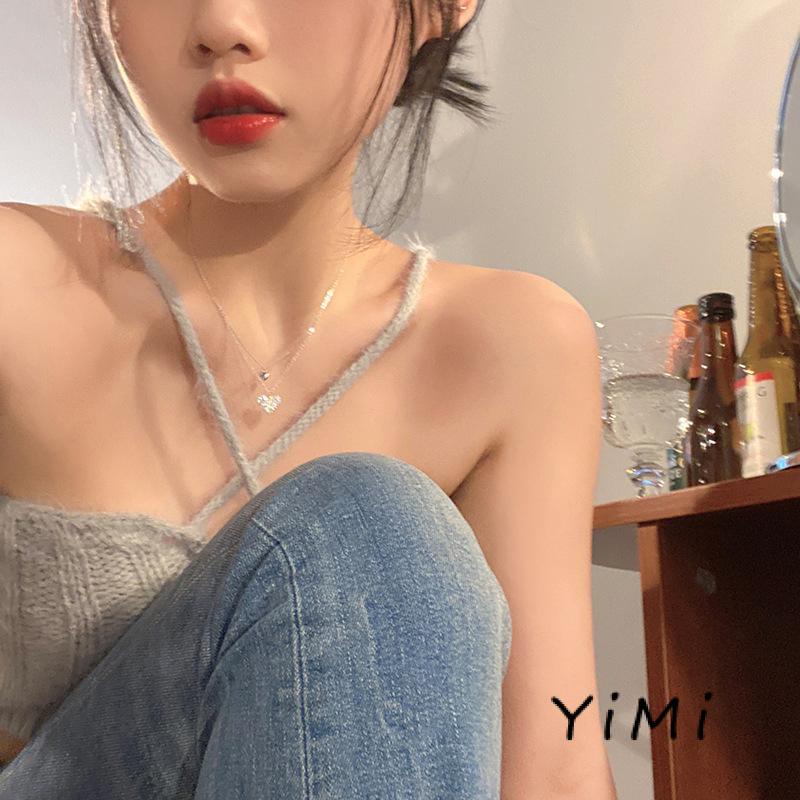 Vòng cổ Hai Lớp Hình Trái Tim Nhỏ Xinh Xắn Sang Trọng Dành Cho Nữ