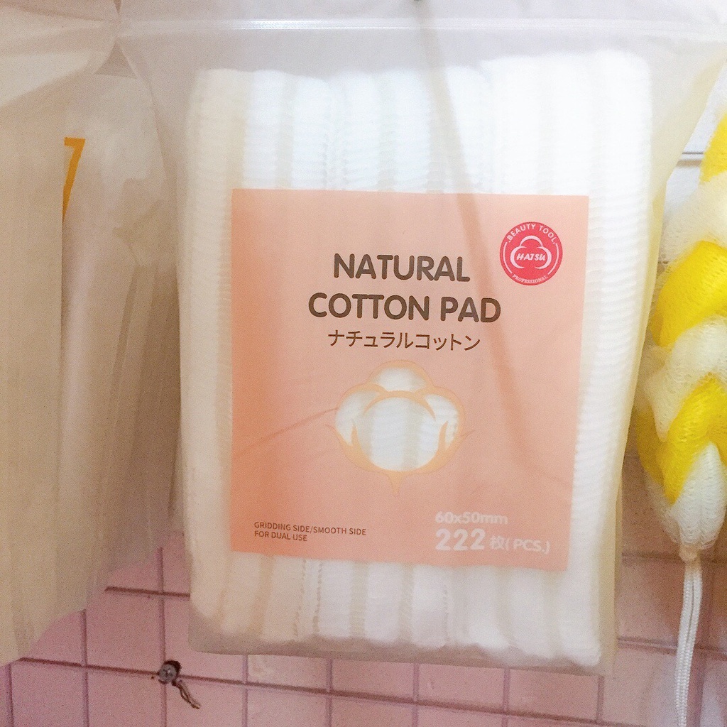 Bông tẩy trang mèo 3 lớp cotton pads 222 miếng dày dặn, mềm mịn Store4girls