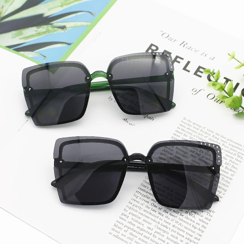 Kính Mát Vuông WMES15H Không Gọng Chống Bức Xạ Phong Cách Hàn Quốc Cổ Điển Thời Trang Cho Nam Và Nữ