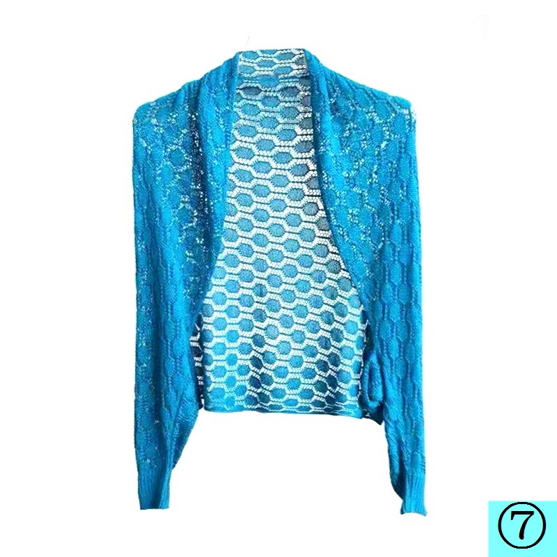 Áo Choàng Chống Nắng Tay Dài Dáng Rộng Thiết Kế Khoét Rỗng Phong Cách Sườn Xám Thời Trang Mùa Hè Cho Nữ