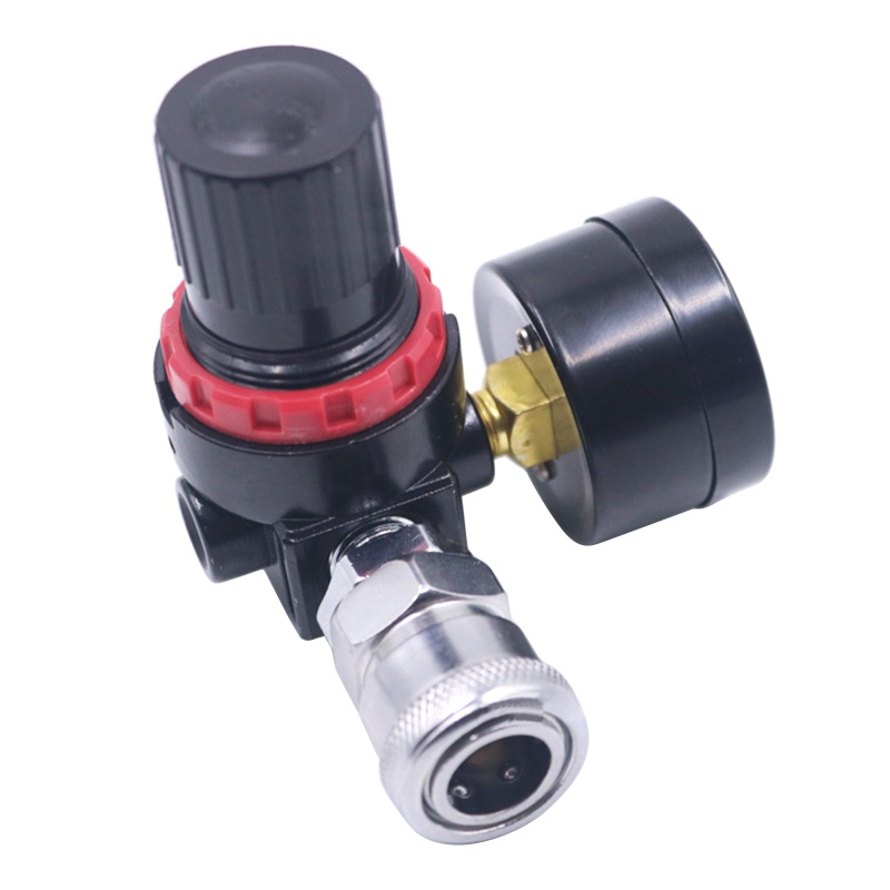 Bộ Điều Chỉnh Áp Suất Khí Nén 1 / 4 "Có Đồng Hồ Đo Áp Suất Cho Súng Phun Sơn