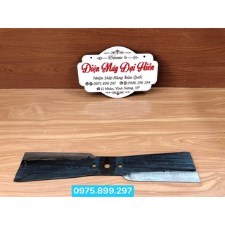 Lưỡi dao lắp máy thái chuối máy băm cỏ voi dài 44cm lỗ trục 14mm