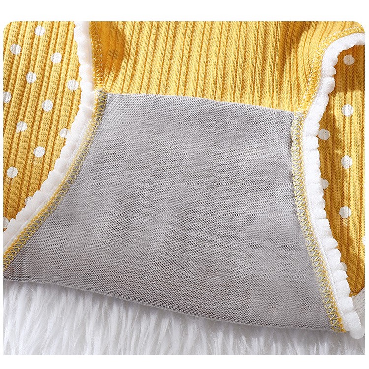 [Che tên] Quần lót cotton gân tăm chấm bi đính nơ dễ thương QL030 | BigBuy360 - bigbuy360.vn