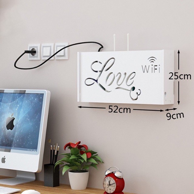 [RẺ RẺ RẺ] Hộp kệ wifi chữ LOVE Thương Hiệu IGEA IG346