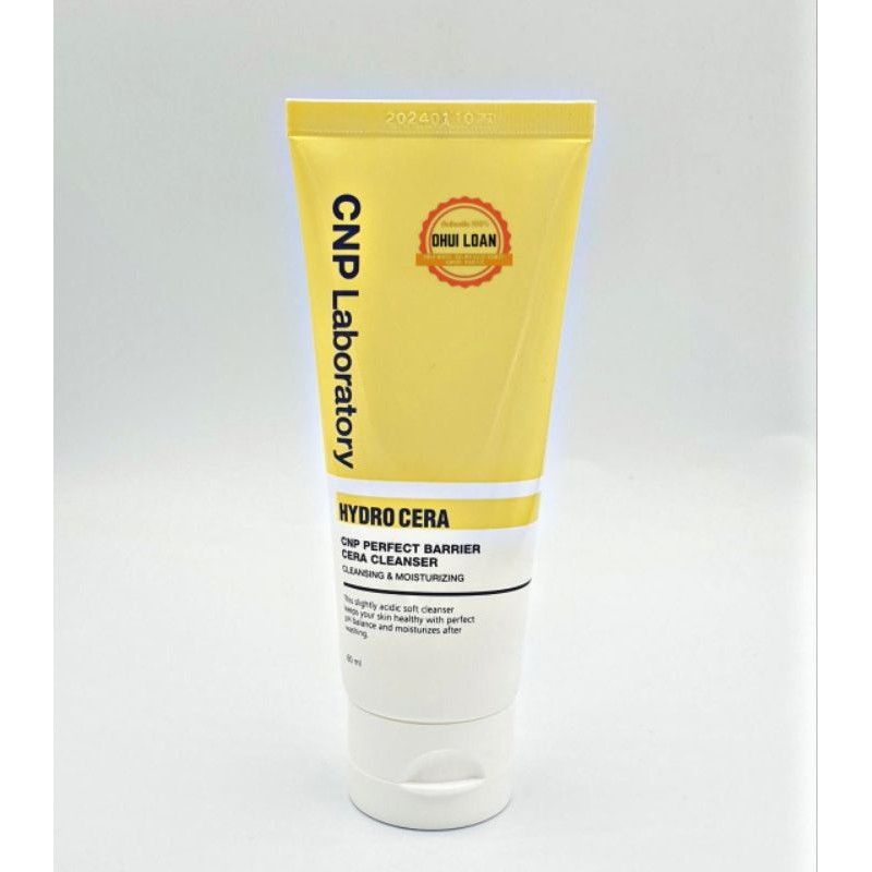 Sữa Rửa Mặt dịu nhẹ làm sáng da làm sạch bụi bẩn tế bào sừng da CNP Laboratory Perfect Barrier Cera Cleaser foam 60ml