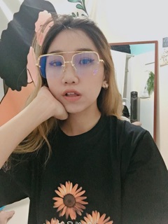 Mắt kính form vuông vintage