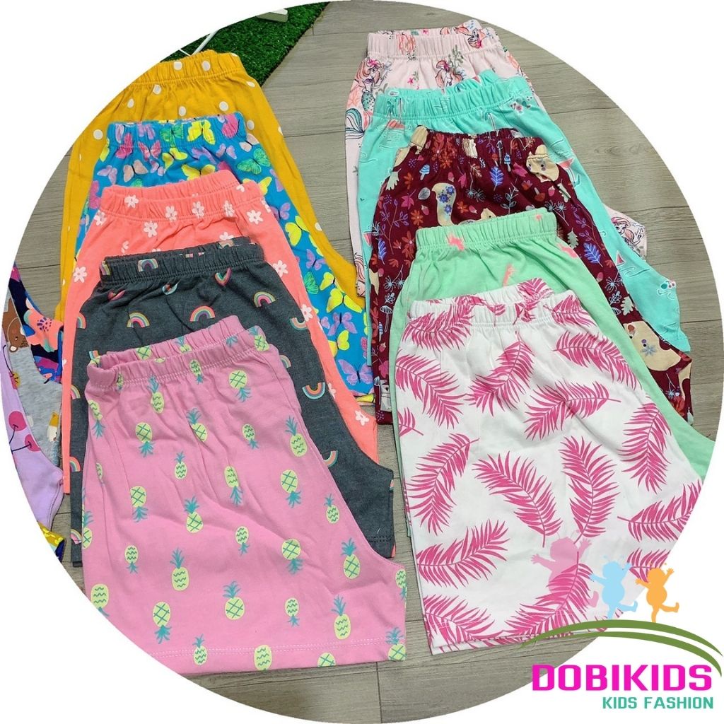 Quần đùi chục cho bé thun cotton xuất dư mềm mịn mát cho bé 8-45kg