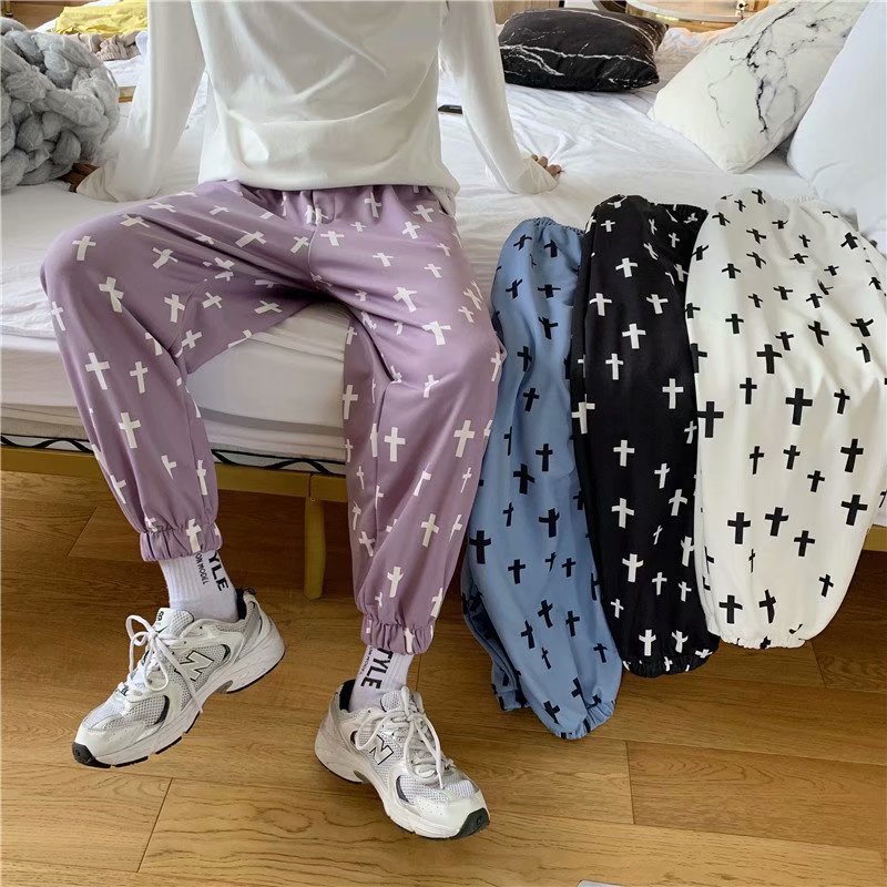 Men's Jogger pants Korean fashion personality pattern size M-2Xl