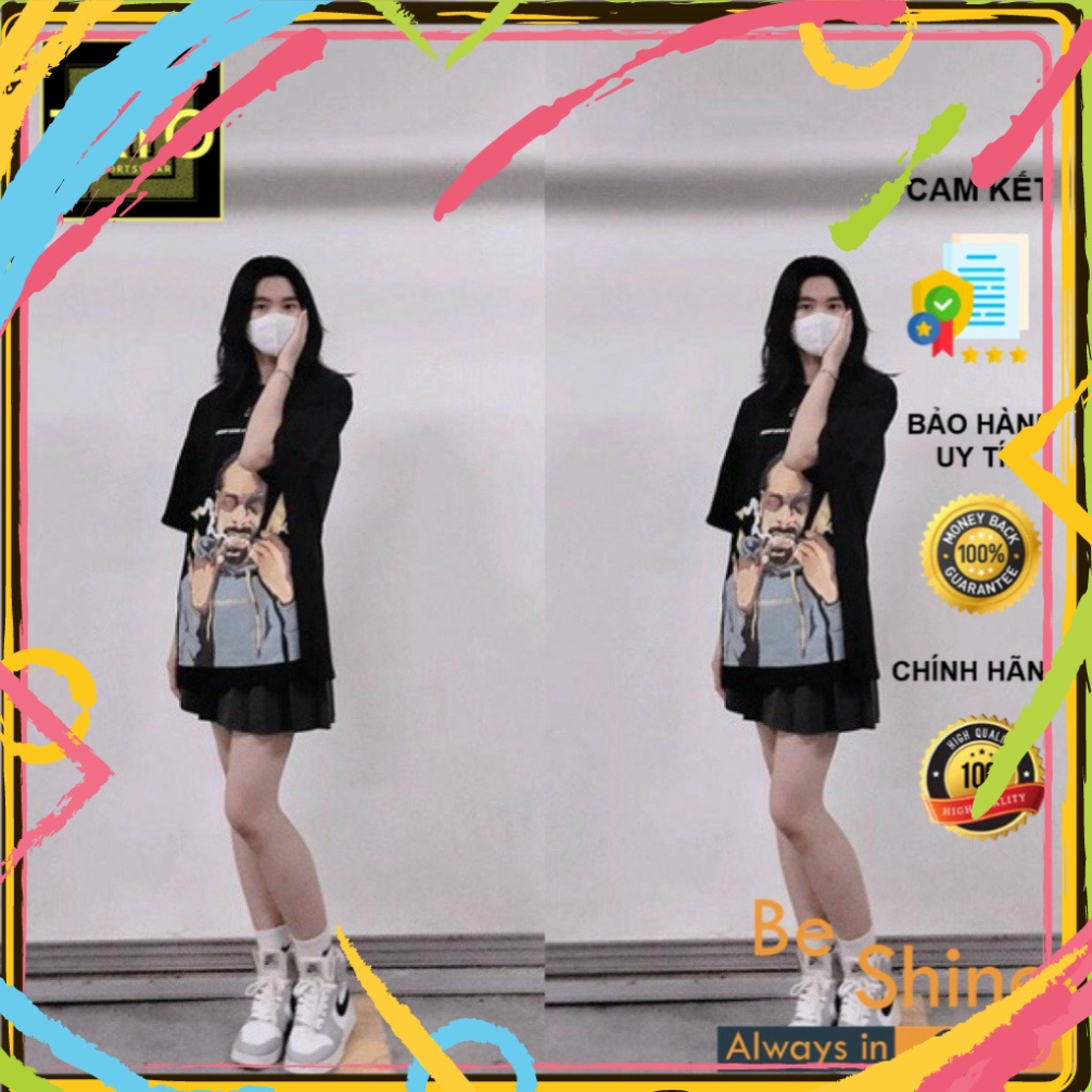 Áo thun form rộng tay lỡ SnoopDogg x T Lào áo phông dáng rộng freesize Thuốc Lào ulzzang Hot 2022 | BigBuy360 - bigbuy360.vn