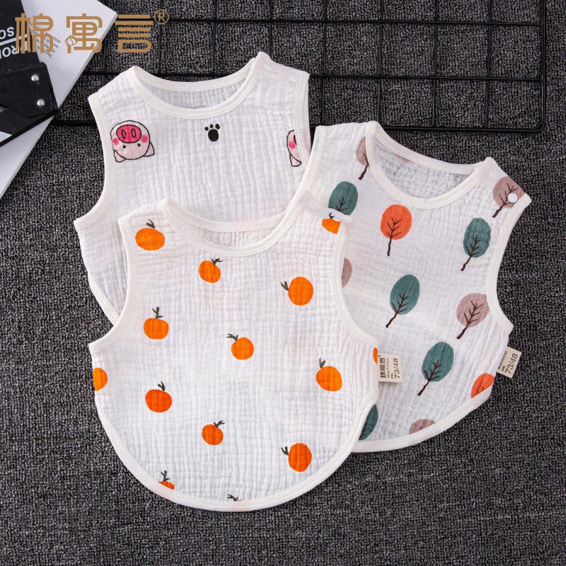 Áo Sát Nách Vải Cotton Mỏng Thời Trang Mùa Hè Cho Bé