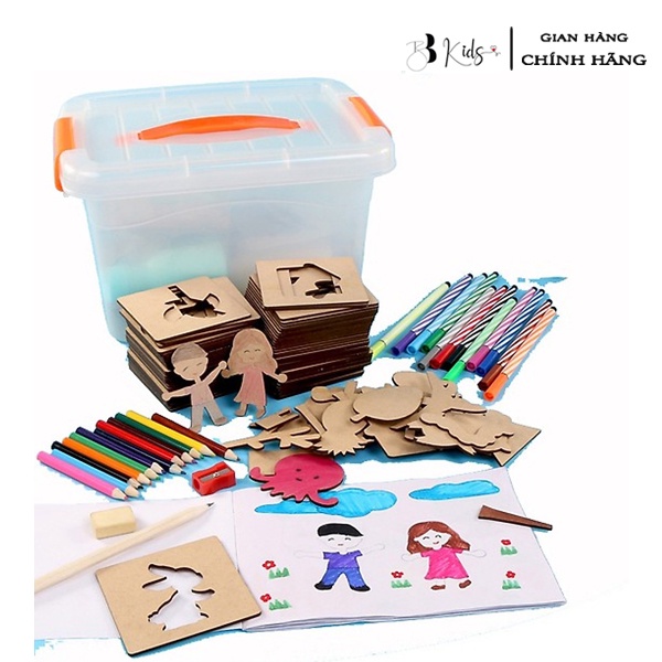 Đồ Chơi Khuôn Tranh Gỗ BB Kids Cho Bé