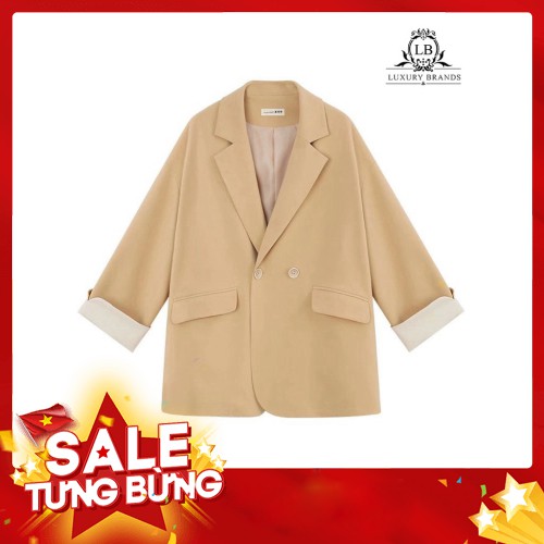 Áo khoác nữ dáng vest blazer chất đẹp dày dặn dáng basic một cúc trơn thời trang thu hè xuân ulzzang Hàn Quốc - Hàng nhậ