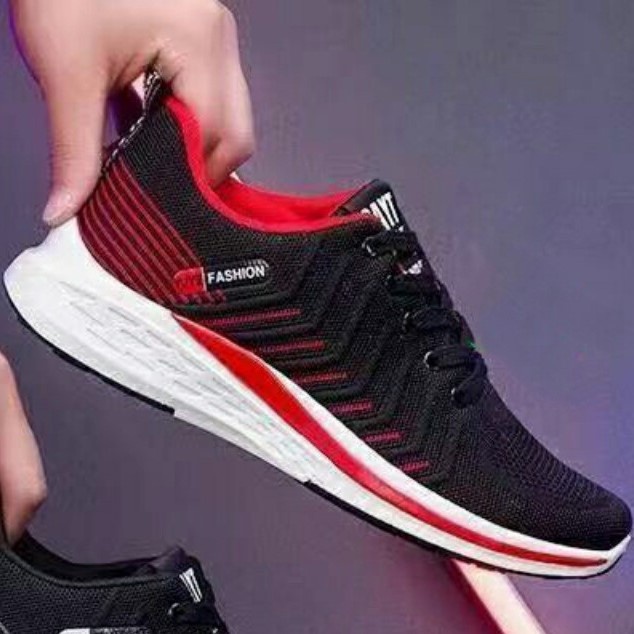 Giày Thể Thao Sneaker Nam Đế Cao Su Non Kết Hợp Thân Vải Mềm Thoáng Khí