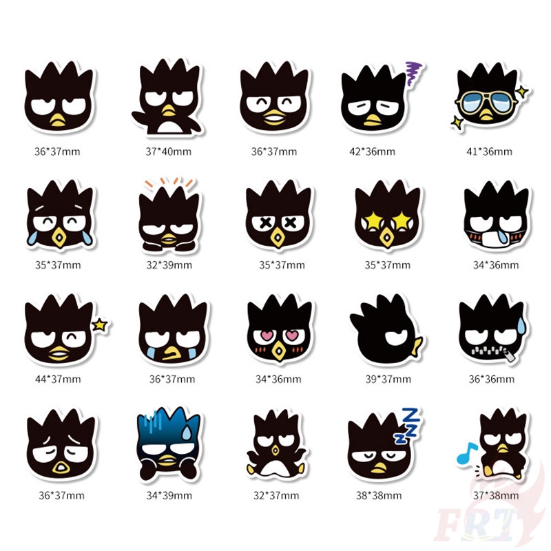 Set 40 Miếng Dán Trang Trí Hình Chữ Badtz-Maru - Sanrio