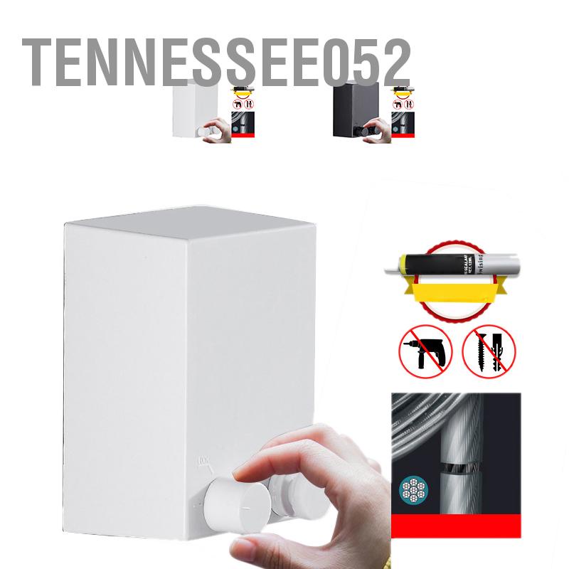 Tennessee052 Dây phơi quần áo có thể thu vào Treo tường Lắp đặt kép đơn giặt rút dày cho ban công 13 9ft