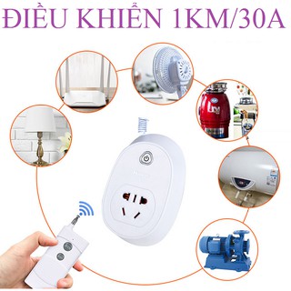 Ổ cắm điều khiển từ xa 1km honest 30a/220v ht9501,công tắc điều khiển từ xa
