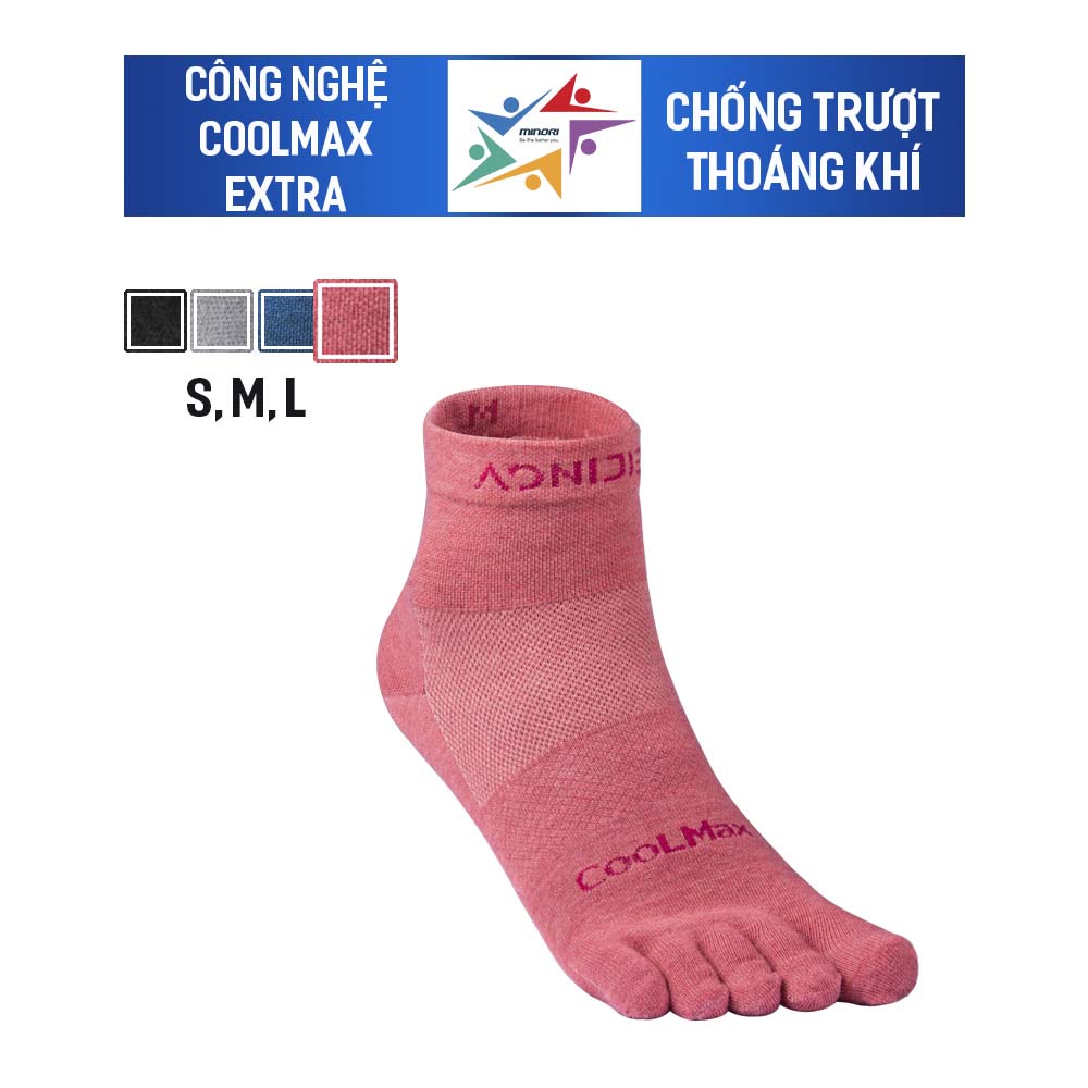 Tất Chạy Bộ Xỏ 5 Ngón Vớ Xỏ Ngón Thể Thao Coolmax  Aonijie  Hạn Chế Phồng Rộp Thoáng Khí Chống Chaffing