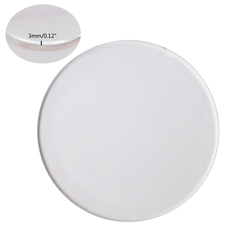 Đĩa Tròn Bằng Acrylic Trong Suốt Dùng Đựng Bánh Kem DIY