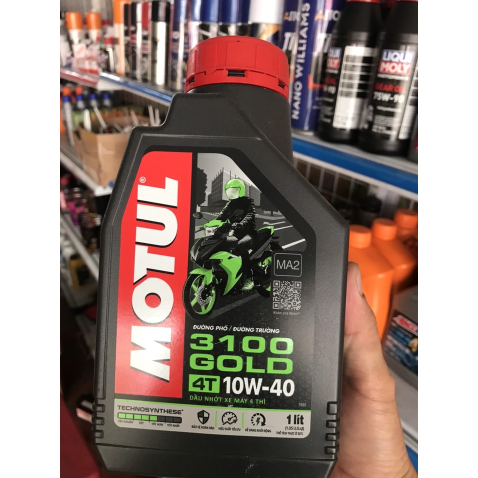 NHỚT MOTUL 3100 GOLD 10W40 1L- Cam Kết Chính Hãng