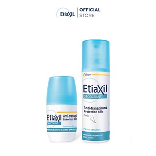 Combo lăn khử mùi hàng ngày 50ml và xịt chân Etiaxil 100ml
