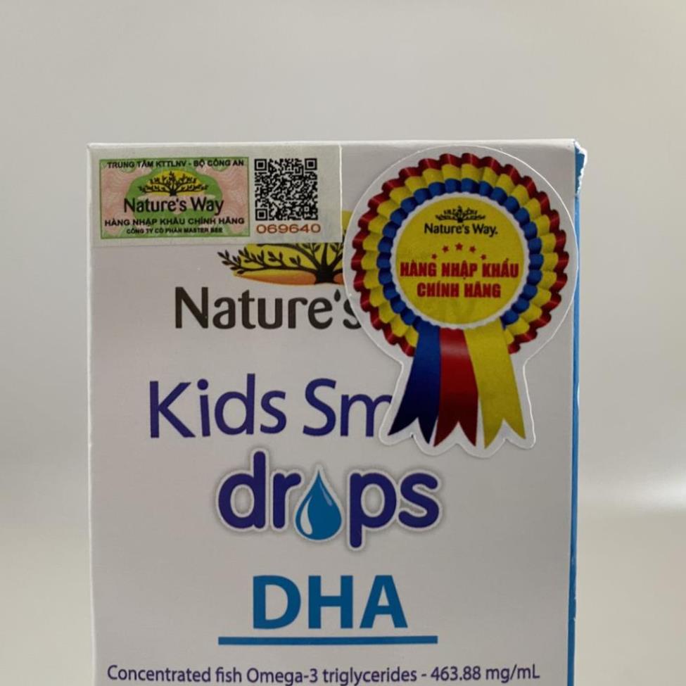 [GIÁ GỐC] Kids Smart Drops DHA Siro bổ sung DHA cho bé chai 20ml