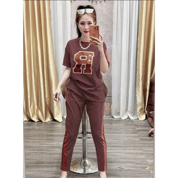Bộ nữ cotton quần dài, đồ bộ nữ mặc nhà