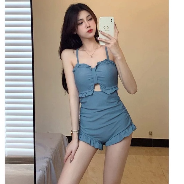 Bộ Đồ Bơi Một Mảnh Hở Lưng Mềm Mại Màu Đen Thời Trang Mùa Hè Quyến Rũ Cho Nữ