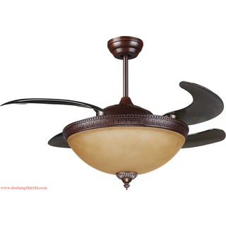 Quạt trần trang trí kiểu châu âu 44wg-9012