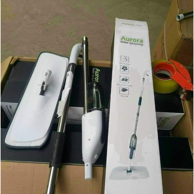 Cây lau nhà có bình xịt phun sương chổi lau đa năng xoay 360 độ lau mọi ngóc ngách có thể tháo miếng lau vệ sinh dễ dàng