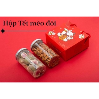 Hộp quà tết Mèo thần tài Đôi