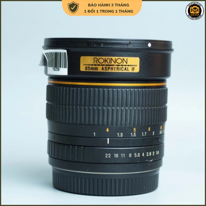Ống kính máy ảnh Rokinon 85mm f1.4 MF Sony 95% Fullbox  - 18259