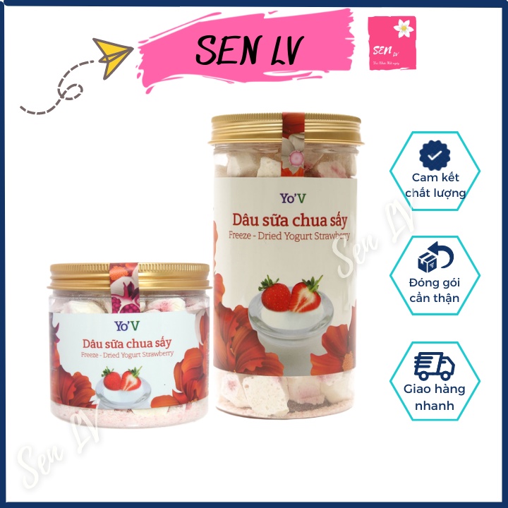 Sữa Chua Sấy Yo'V Vinamit Dâu 90g