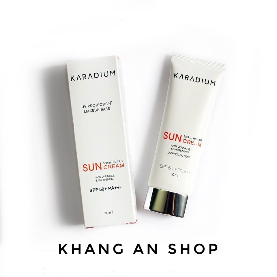 Kem chống nắng karadium snail repair sun cream spf 50+ pa+++