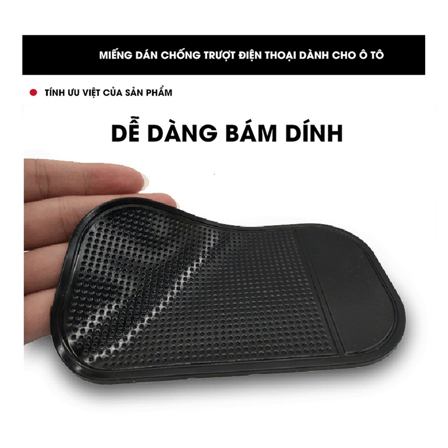 Tấm lót  từ silicon chống trượt bám dính điện thoại - miếng cao su chống trượt cho ô tô