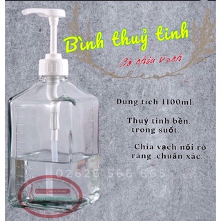 bình thuỷ tinh chia vạch 1000 ml