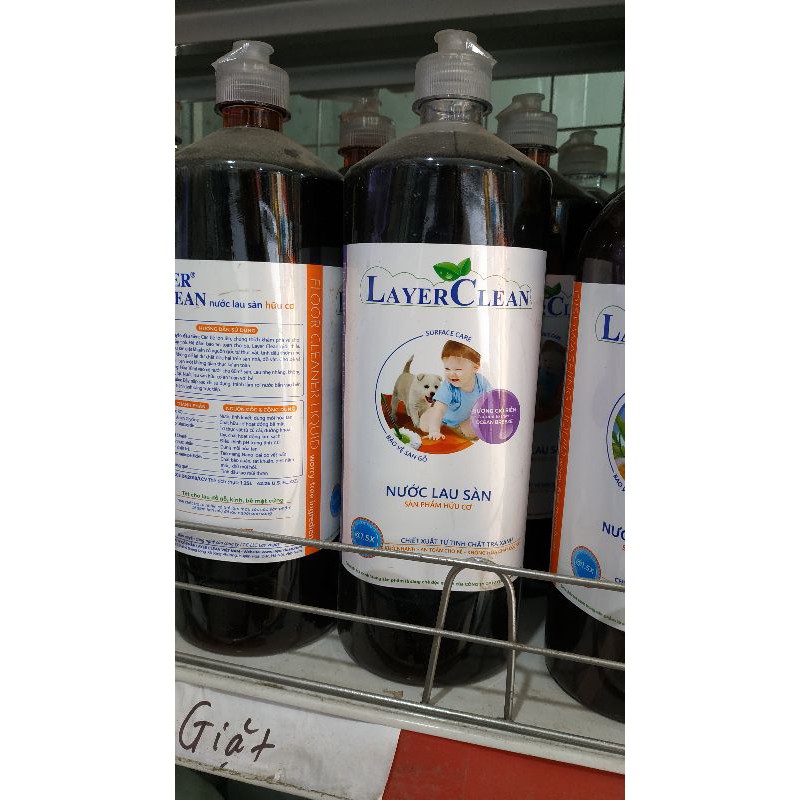 Nước lau sàn hữu cơ Layer Clean dùng siêu thích