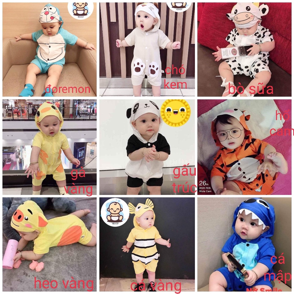 body ngắn tay cho bé 4-15kg
