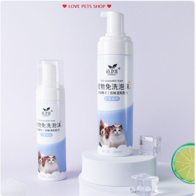 Sữa tắm khô cho Chó Mèo - Love Pets Shop