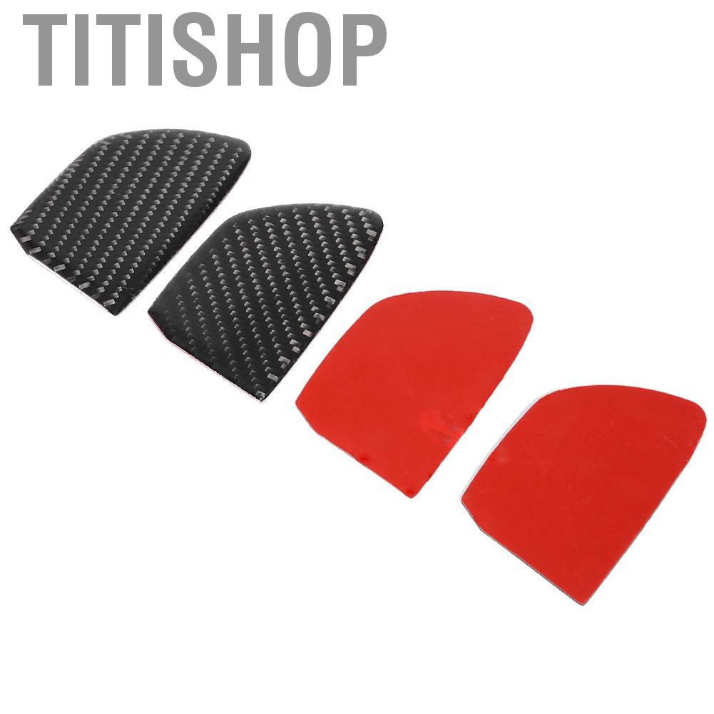 Titishop 4X Carbon Fiber Interior Door Handle Bowl Trim Cover Fit for Q50 Q60 HA