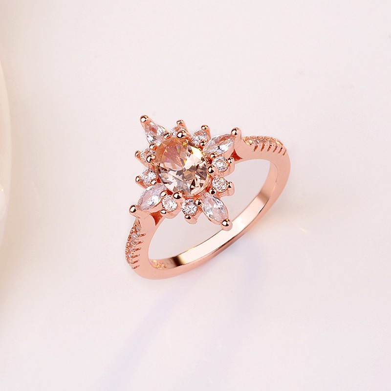 Nhẫn Đeo Tay Kim Loại Đính Đá Phong Cách Âu Mỹ Cho Nữ