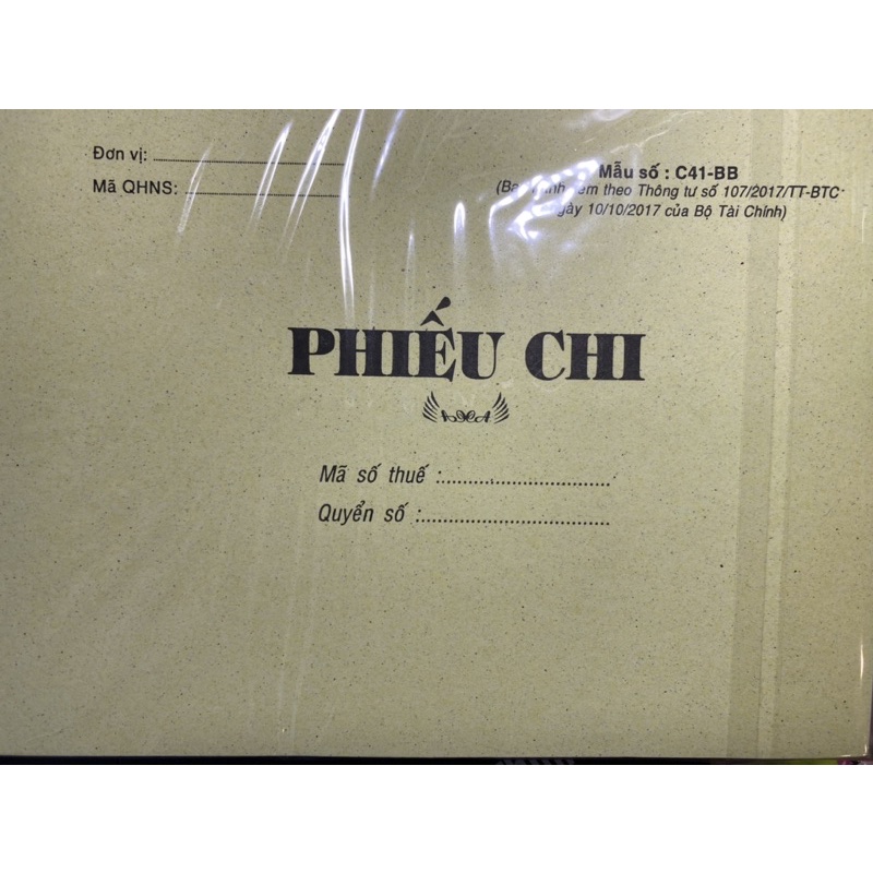 Phiếu Thu , phiếu chi 2 liên 100 tờ.