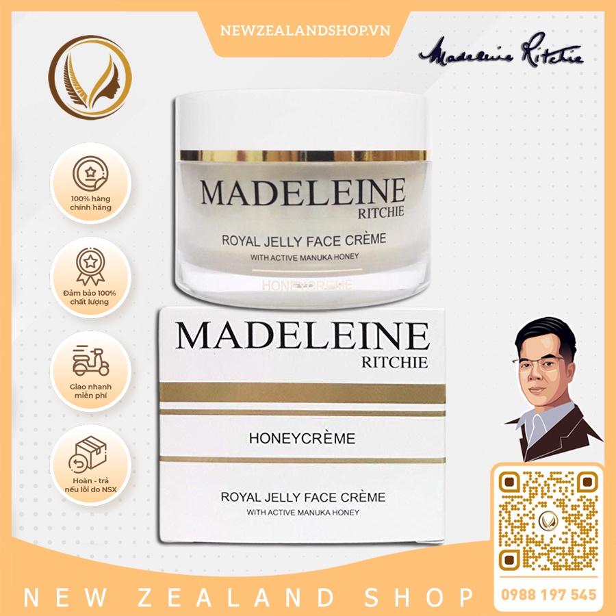 Kem dưỡng sáng da sữa ong chúa Madeleine Ritchie Royal Jelly Face Creme 100ml