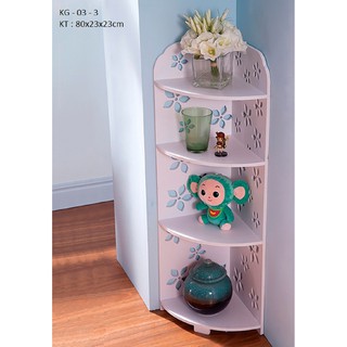 Kệ góc 4 tầng cao 80cm