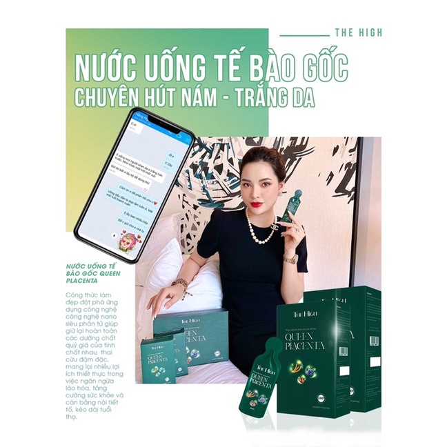Nước uống nhau thai cừu collagen QUEEN PLACENTA The High