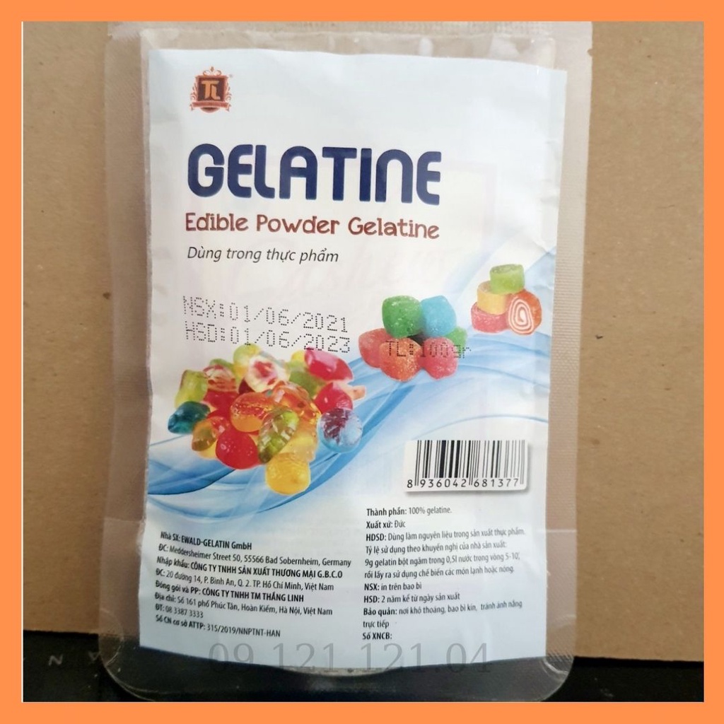 (HT) Bột gelatine đức 100g