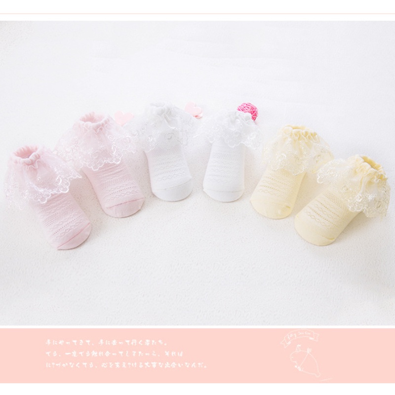 Vớ Ren Lưới Mỏng Thoáng Khí Mới Cho Bé Gái